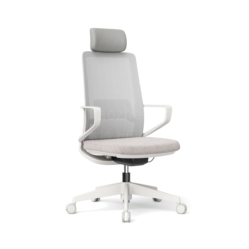 Sitzone南京办公椅图1，凯拉Kyla高背职员椅 带腰靠 白框