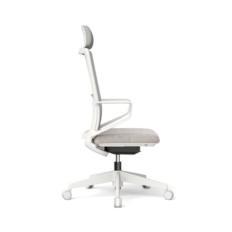 Sitzone南京办公椅图4，凯拉Kyla高背职员椅 带腰靠 白框