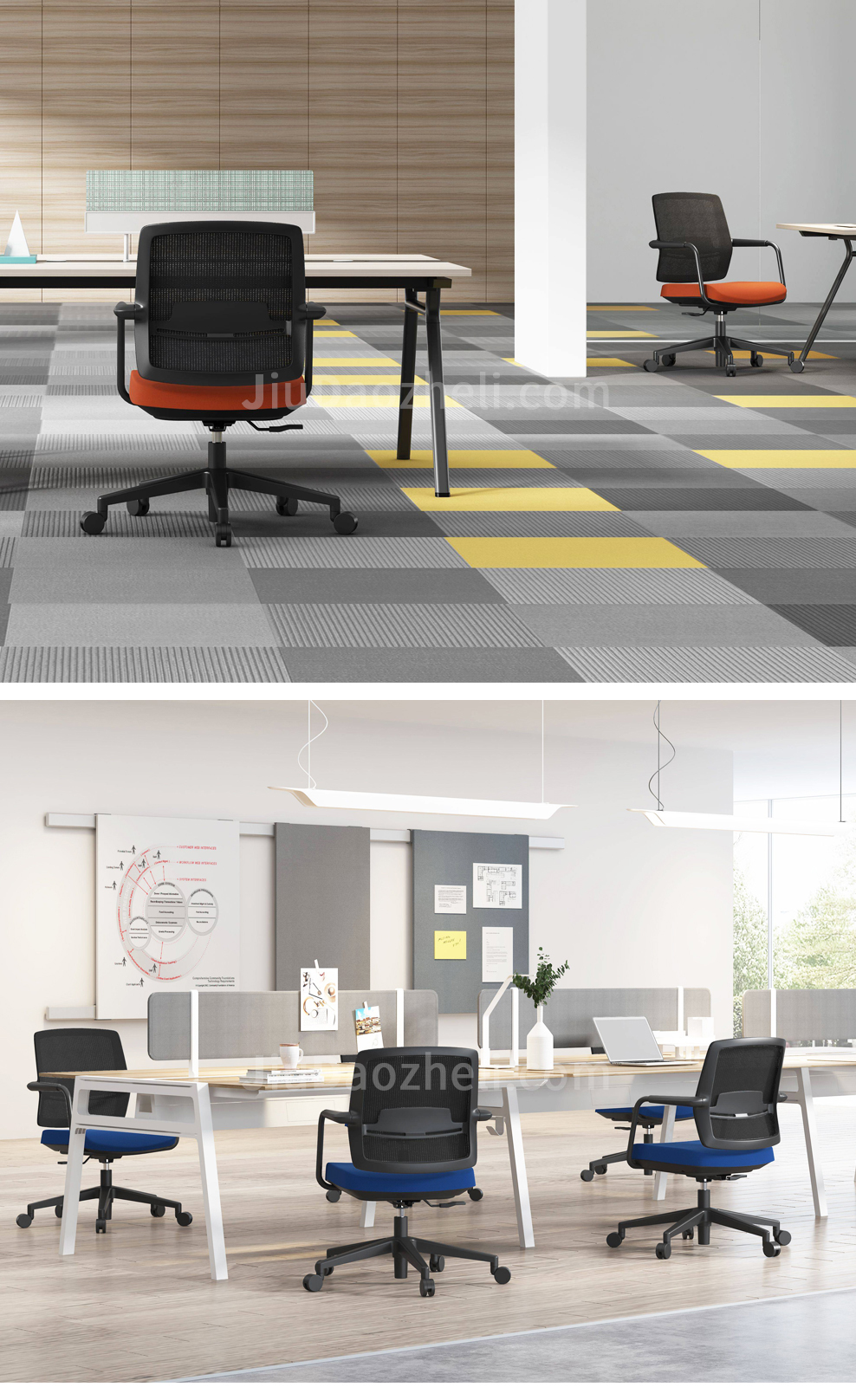 南京办公椅/Gravi培训椅小会议椅/357款职员椅洽谈椅