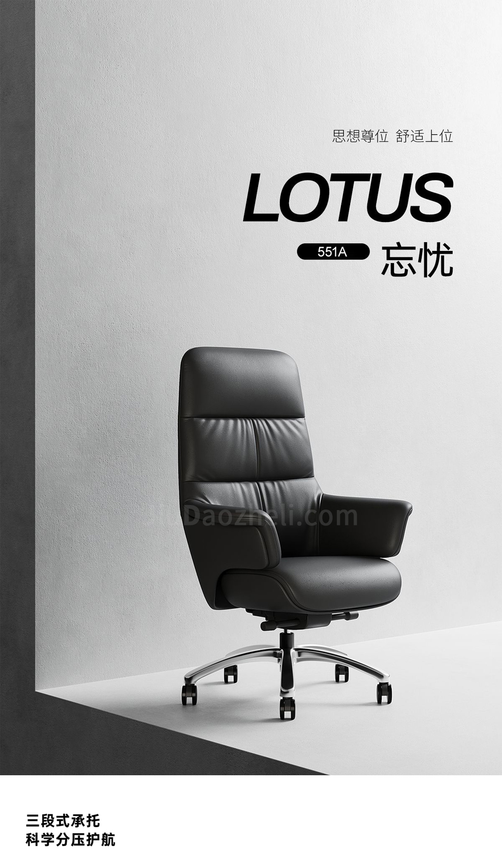 南京办公椅/Lotus真皮老板椅/551款牛皮老板椅